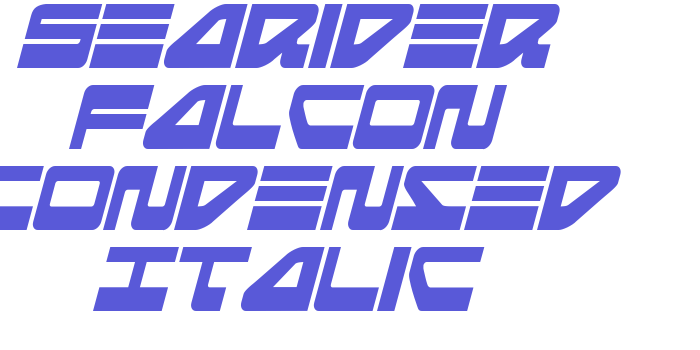 Searider Falcon Condensed Italic Font Download