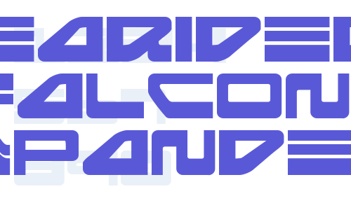 Searider Falcon Expanded Font