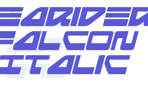 Searider Falcon Italic Font