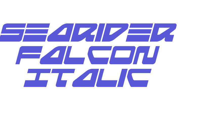 Searider Falcon Italic Font