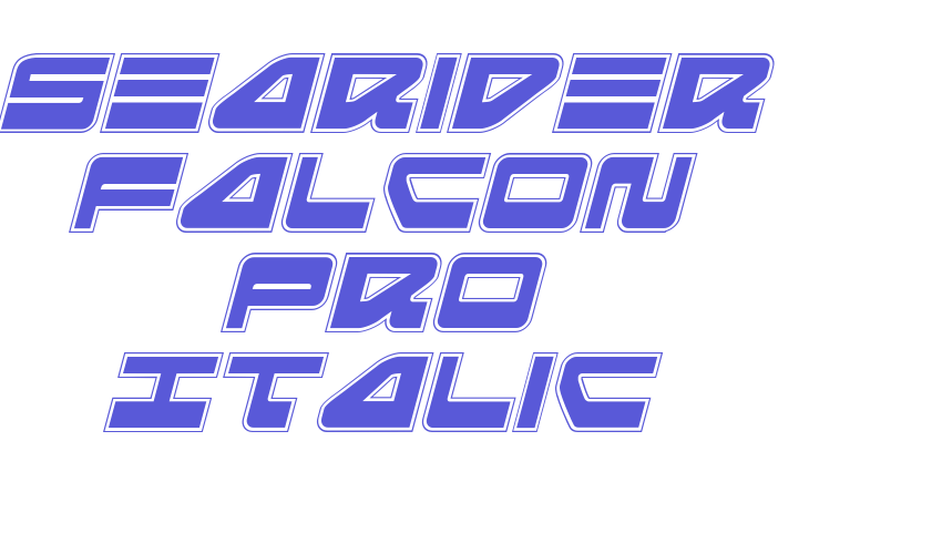 Searider Falcon Pro Italic Font