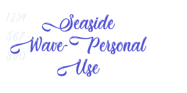 Seaside Wave-Personal Use font free