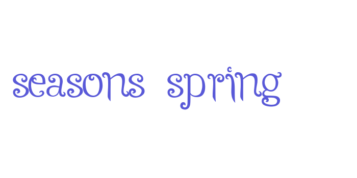 Seasons-Spring Font Download