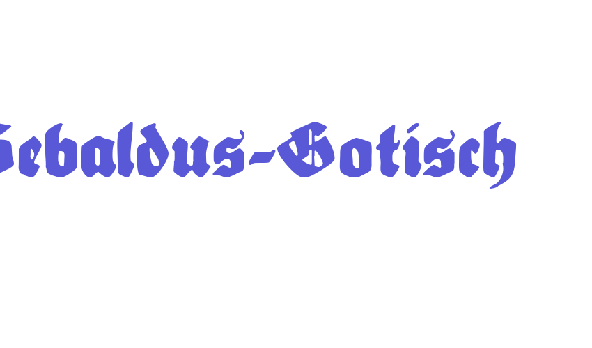 Sebaldus-Gotisch Font Download