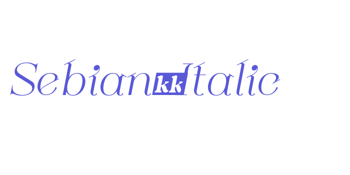 Sebian-Italic Font Download