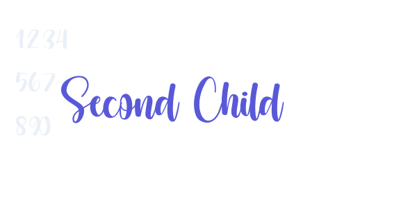 Second Child font free