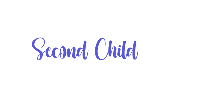 Download Second Child Font