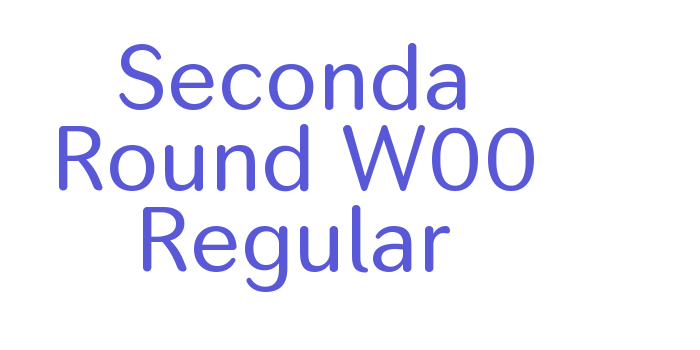 Seconda Round W00 Regular Font Download