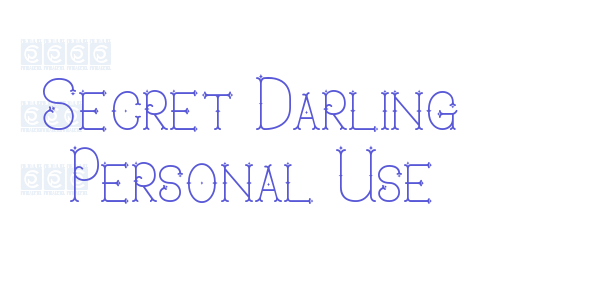 Secret Darling Personal Use font free