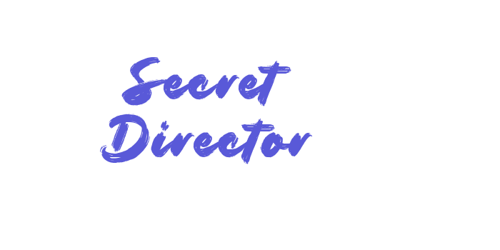 Secret Director Font Download