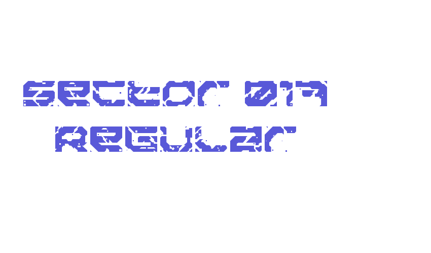 Sector 017 Regular Font Download