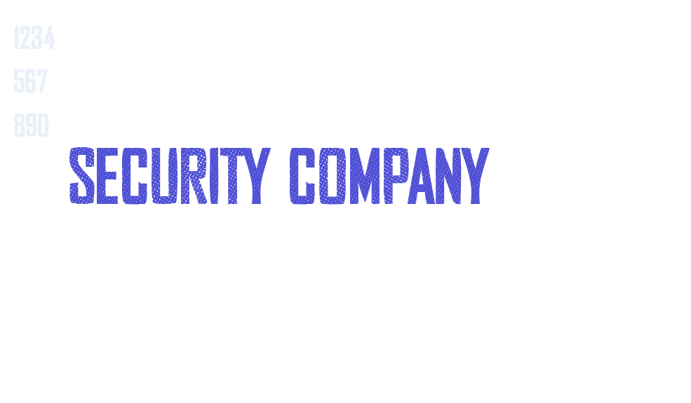 Security Company-font-download