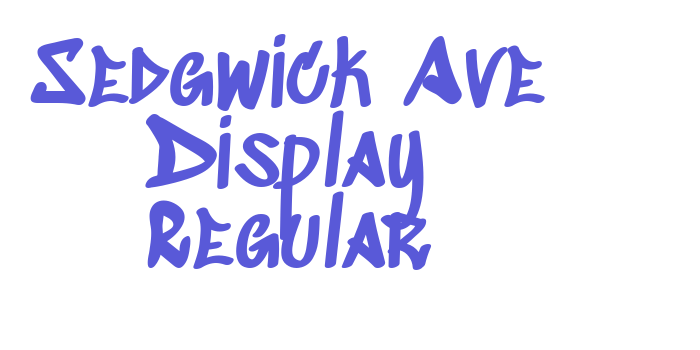 Sedgwick Ave Display Regular Font Download