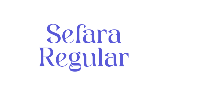 Sefara Regular Font Download