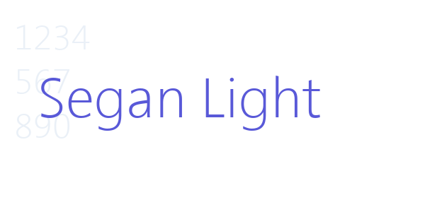 Segan Light font free