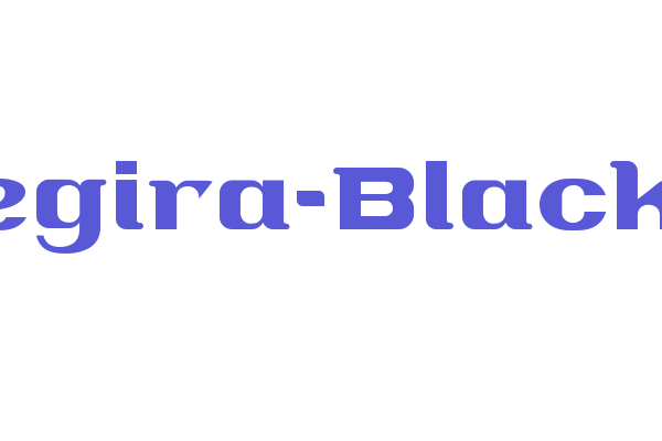 Segira-Black Font