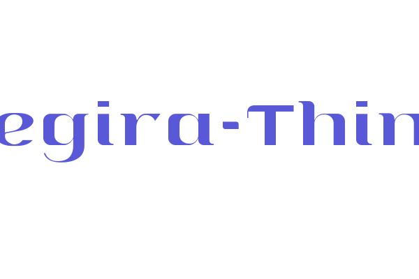 Segira-Thin Font