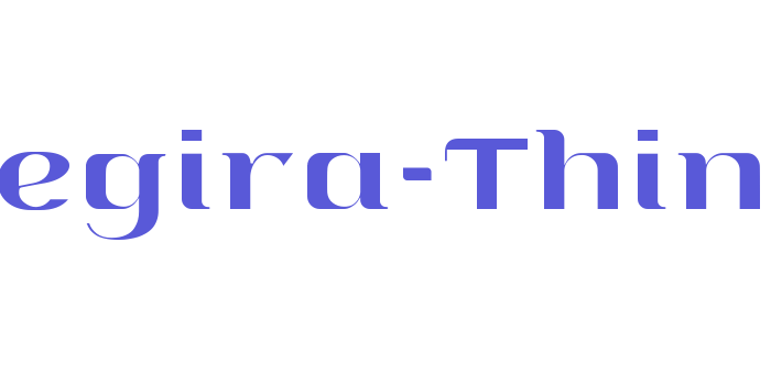 Download Segira-Thin Font