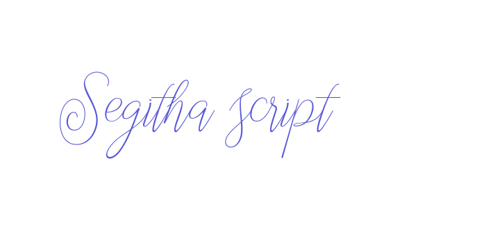 Segitha script Font Download