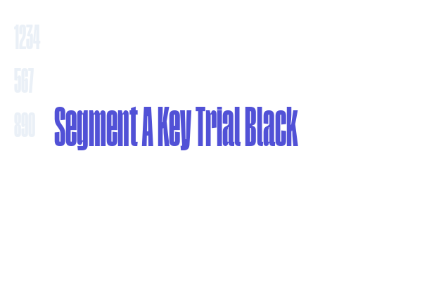 Segment A Key Trial Black