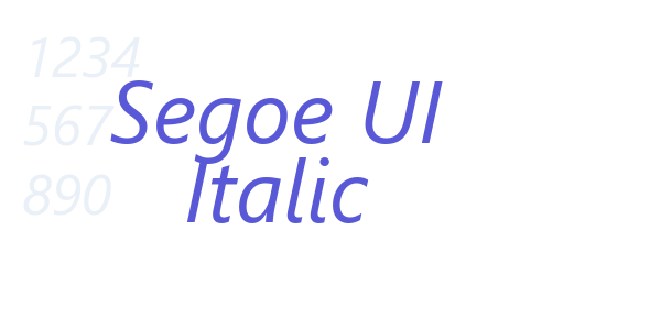 Segoe UI Italic font free