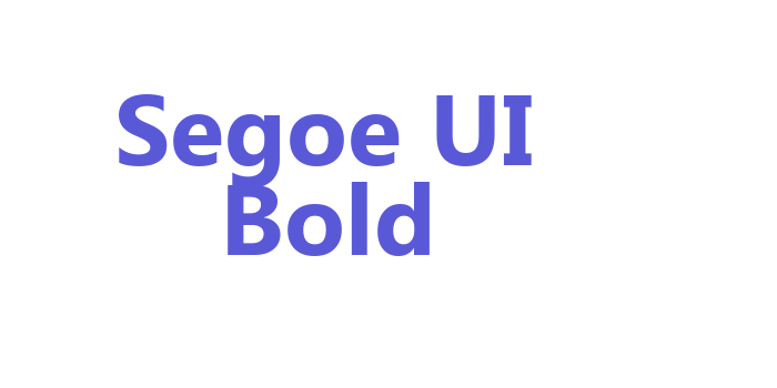 Segoe UI Bold Font Download