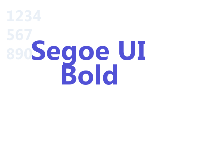 Segoe UI Bold font download