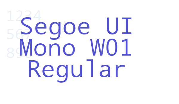 Segoe UI Mono W01 Regular font download