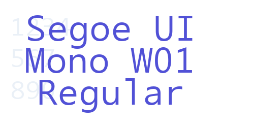 Segoe UI Mono W01 Regular-font-download