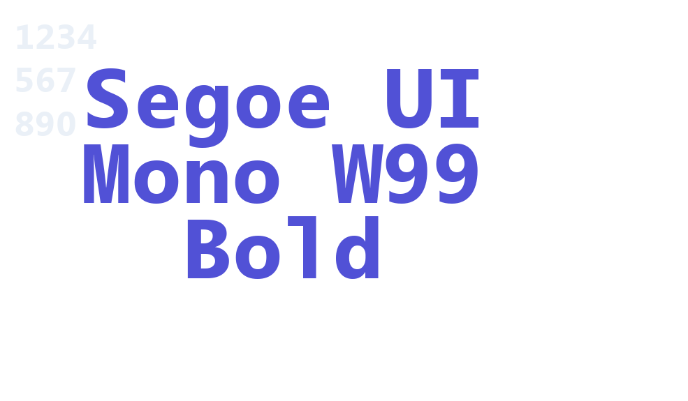 Segoe UI Mono W99 Bold-font-download