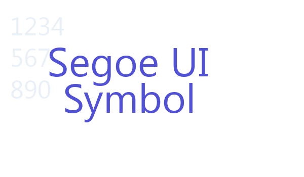 Segoe UI Symbol font download