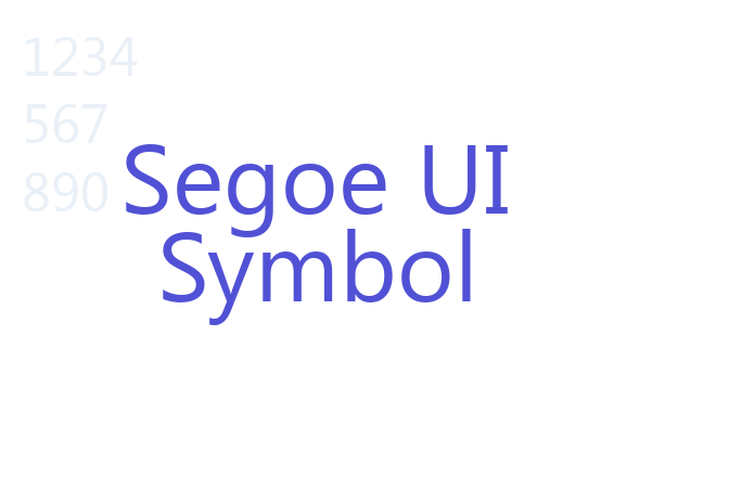 Segoe UI Symbol font download