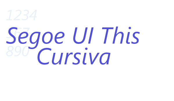 Segoe UI This Cursiva font download