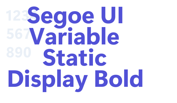 Segoe UI Variable Static Display Bold font download