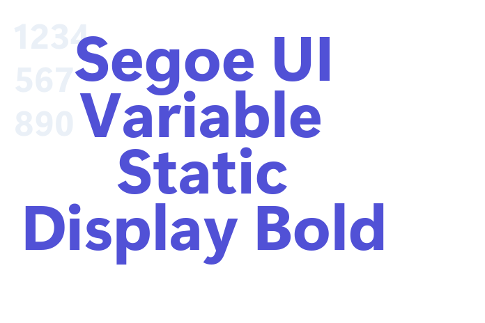 Segoe UI Variable Static Display Bold font download