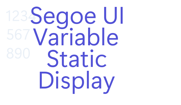 Segoe UI Variable Static Display font download