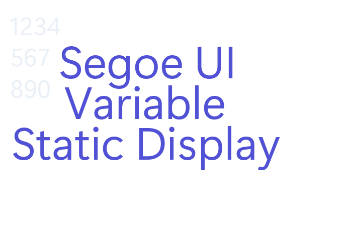 Segoe UI Variable Static Display font download