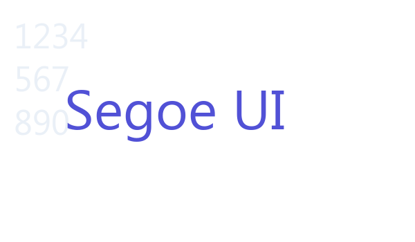 Segoe UI font download