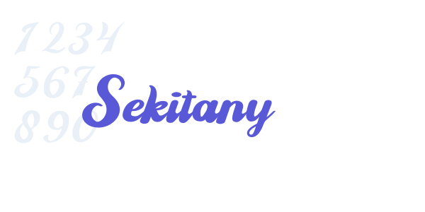 Sekitany font free