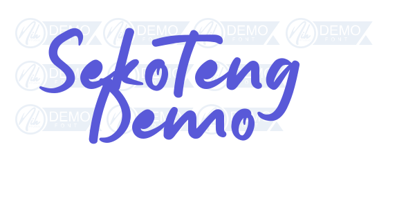 Sekoteng Demo font