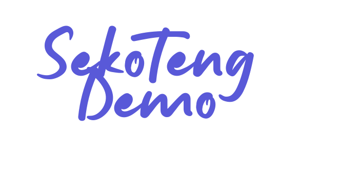 Sekoteng Demo Font Download