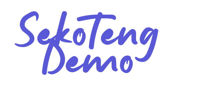 Sekoteng Demo Font