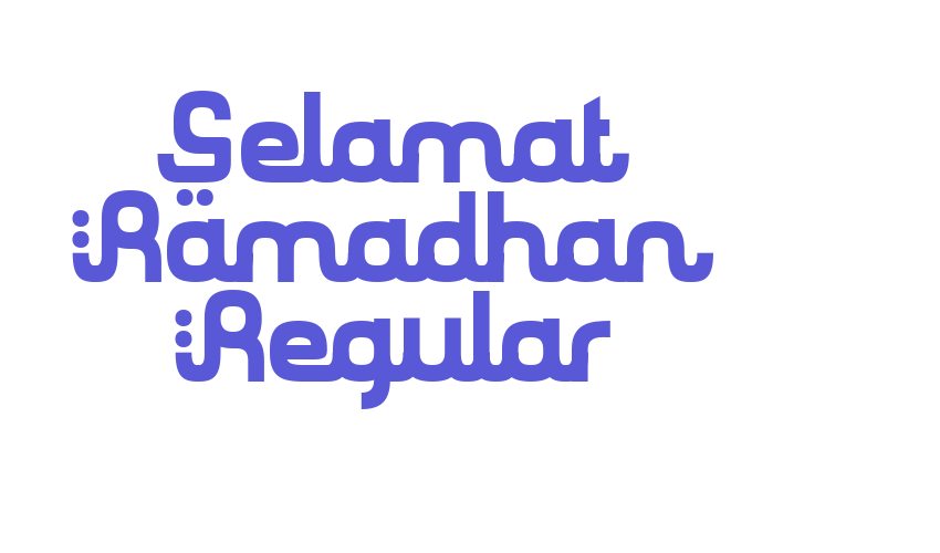 Selamat Ramadhan Regular Font Download