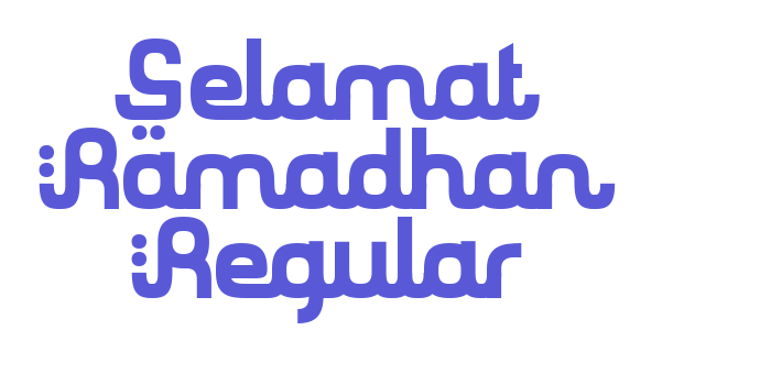 Selamat Ramadhan Regular Font Download