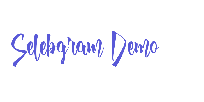 Selebgram Demo Font Download