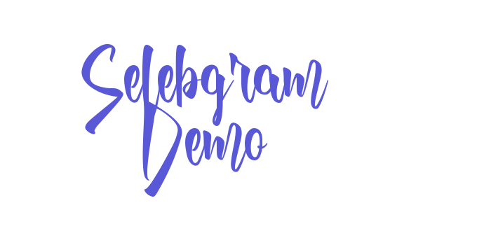 Selebgram Demo Font