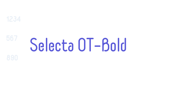 Selecta OT-Bold font free