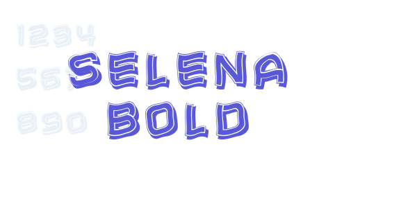 Selena Bold font