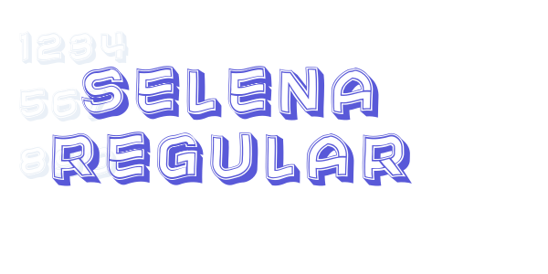 Selena Regular font