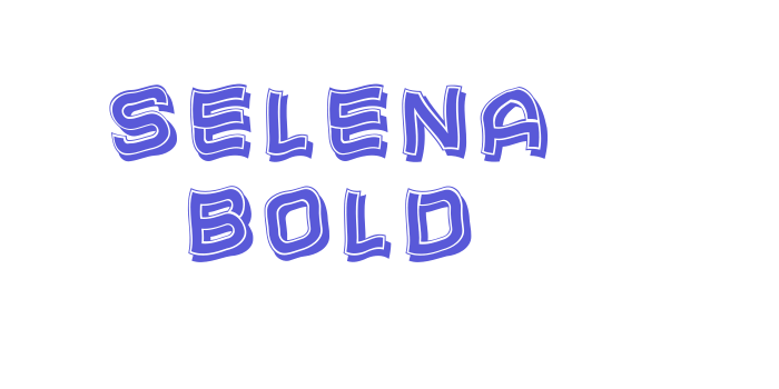 Selena Bold Font